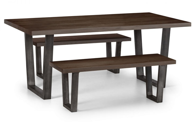 Brooklyn Bench - Dark Oak