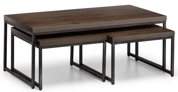 Brooklyn Nesting Coffee Tables - Dark Oak