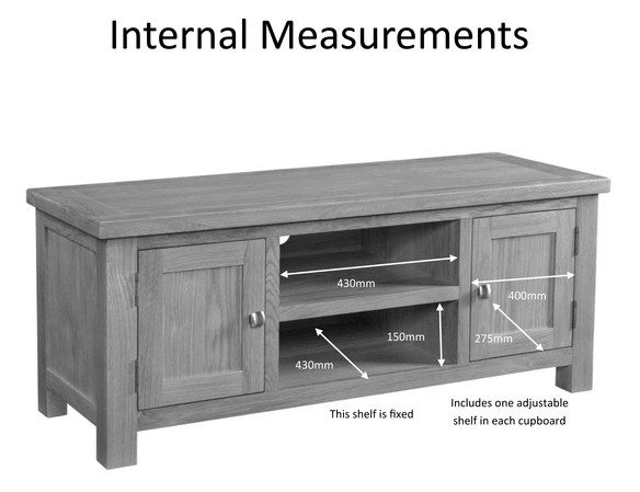 Dorset Oak Large TV Unit