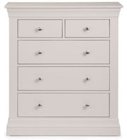 Clermont 3+2 Drawer Chest - Light Grey