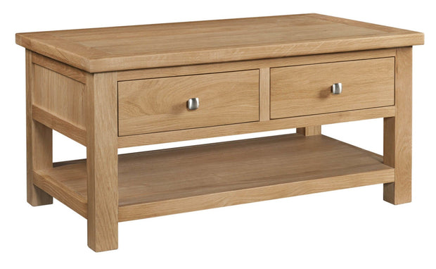 Dorset Oak 2 Drawer Coffee Table