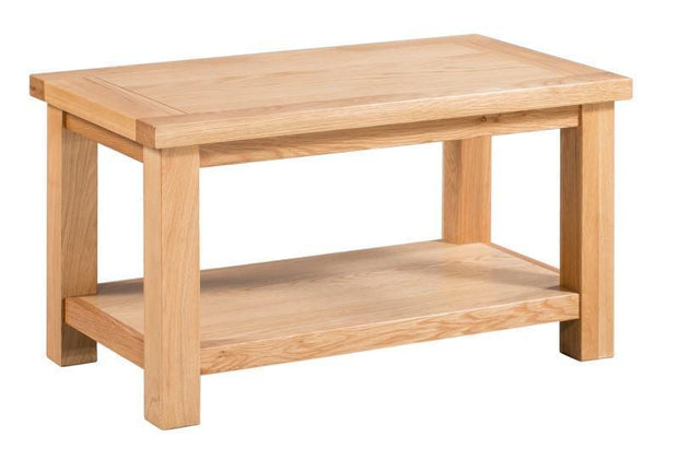 Dorset Oak Small Coffee Table With Shelf