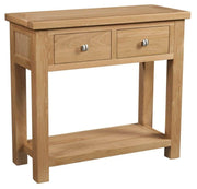 Dorset Oak 2 Drawer Console Table