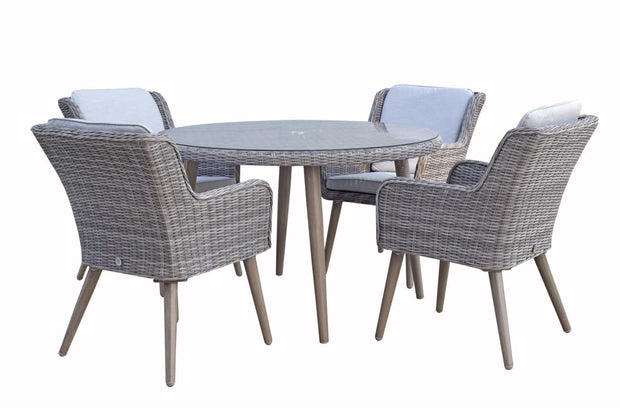 Danielle 4 Seat Round Dining Set