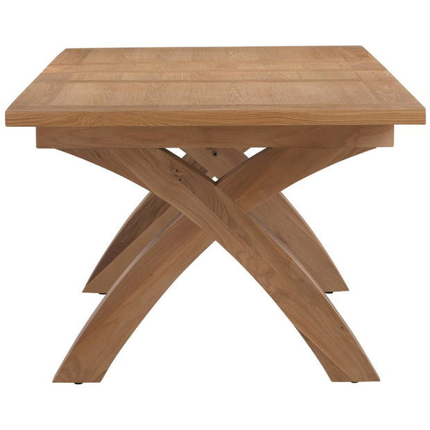 Dorset Oak Cross Leg Extending Table