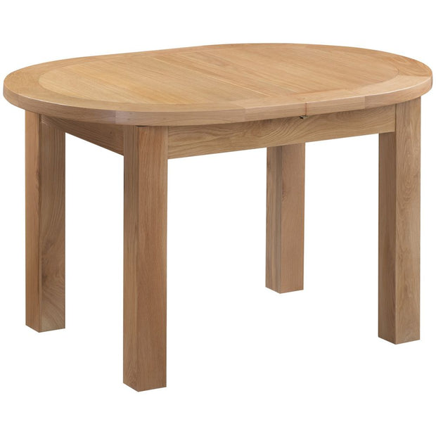 Dorset Oak D-End Extending Dining Table