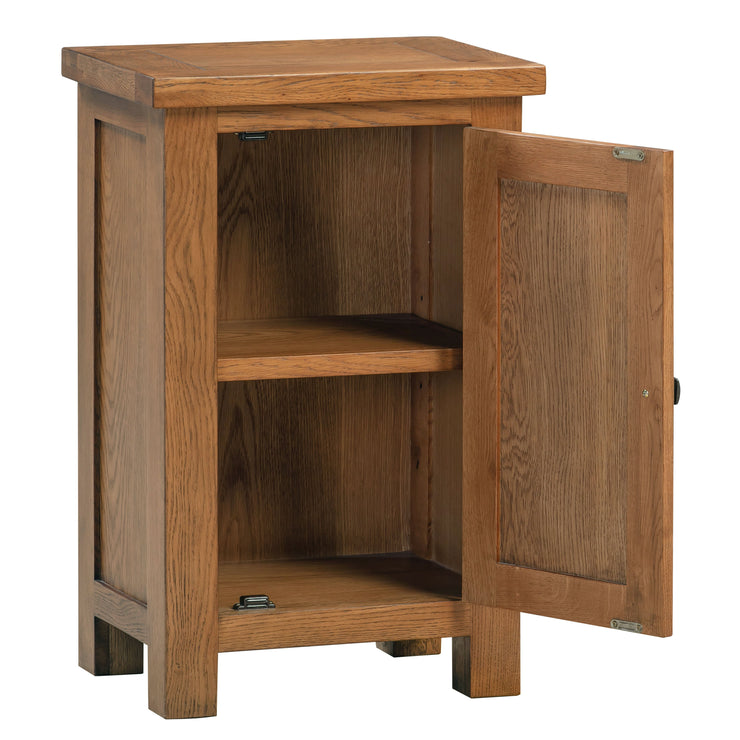 Dorset Rustic Oak 1 Door Cabinet