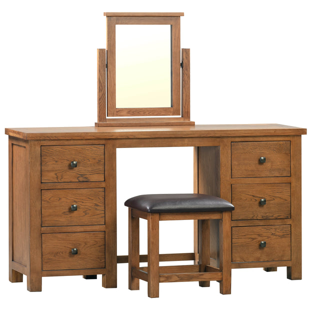 Dorset Rustic Oak Dressing Table Mirror