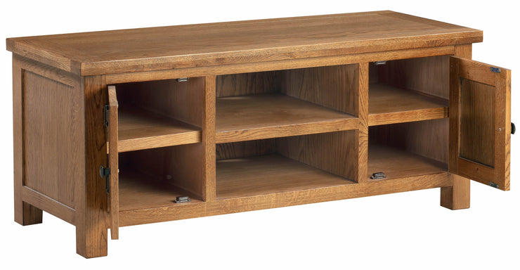 Dorset Rustic Oak Large TV Unit