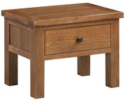 Dorset Rustic Oak Side Table with Drawer