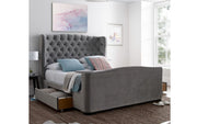 Downton Velvet 2 Drawer Storage Bed