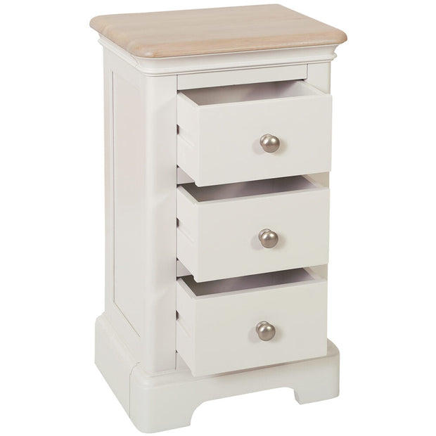 Lydford 3 Drawer Compact Bedside Cabinet