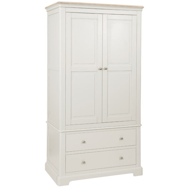 Lydford 2 Drawer Gents Double Wardrobe