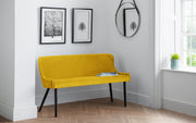 Luxe High Back Bench - Mustard