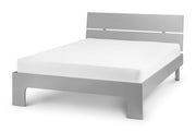 Manhattan High Gloss Bed - Grey