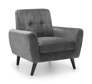 Monza Chair - Grey Velvet