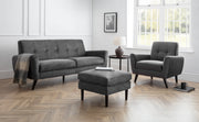 Monza 3 Seater Sofa - Grey Velvet