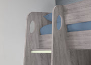 Nebula Gaming Bed with Desk - Grey Oak