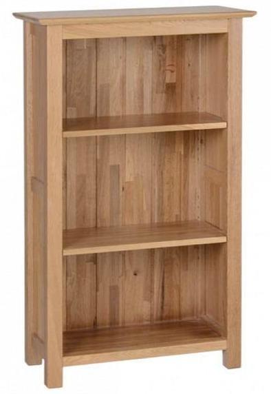 New Oak 3ft Narrow Bookcase