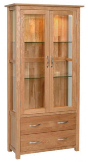 New Oak Display Cabinet