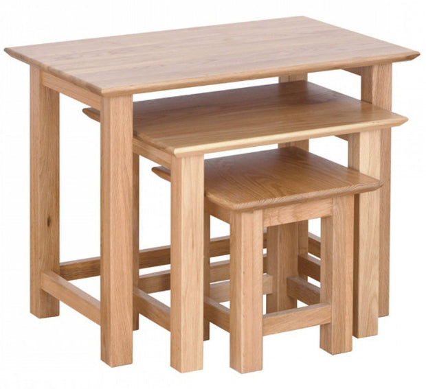 New Oak Nest Of Tables