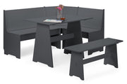 Newport Corner Dining Set - Anthracite