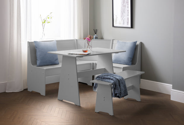 Newport Corner Dining Set - Dove Grey