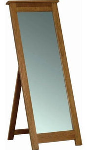 Rustic Oak Cheval Mirror