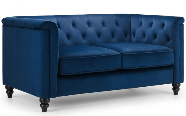 Sandringham 2 Seater Sofa - Blue Velvet