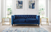 Sandringham 3 Seater Sofa - Blue Velvet