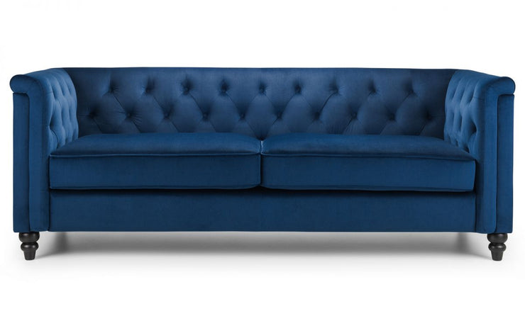 Sandringham 3 Seater Sofa - Blue Velvet