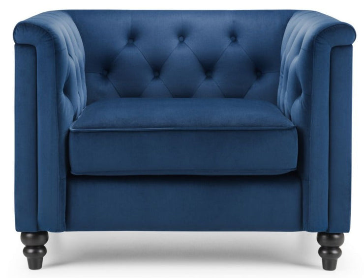 Sandringham Chair - Blue Velvet