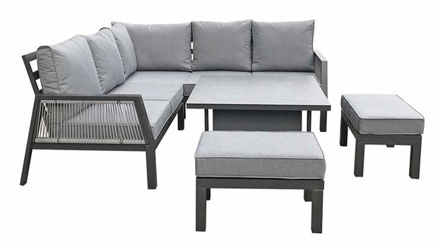 Bettina Corner Dining Set - Grey