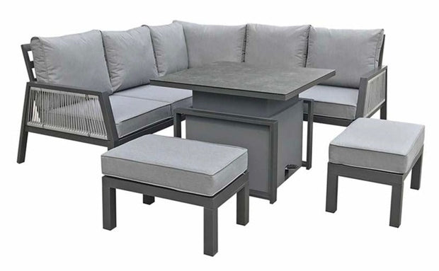 Bettina Corner Dining Set - Grey