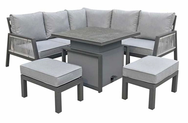 Bettina Corner Dining Set - Grey