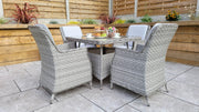 Edwina 4 Seat Square Dining Set