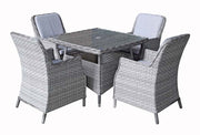 Edwina 4 Seat Square Dining Set