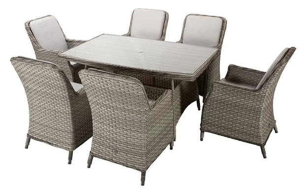 Edwina 6 Seat Rectanglar Dining Set