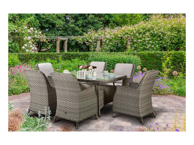 Edwina 6 Seat Rectanglar Dining Set