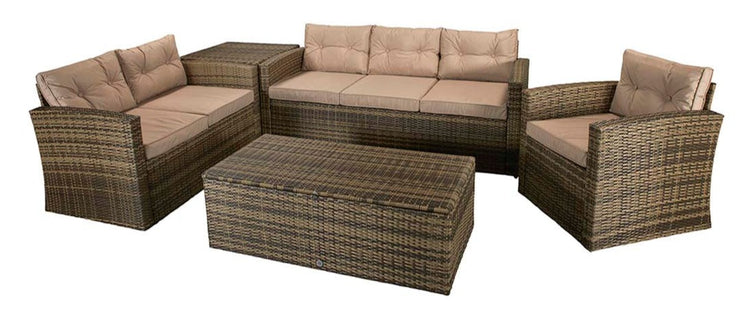 Holly Sofa Set - Mixed Brown