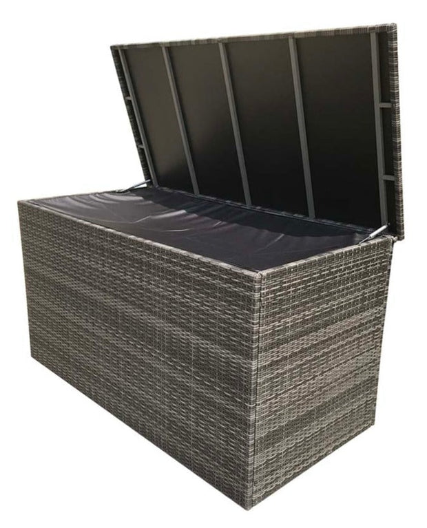 Large Cushion Box Flat Grey Weave