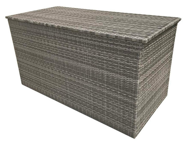 Large Cushion Box Flat Grey Weave