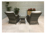 Mia Lounge Garden Set - Grey