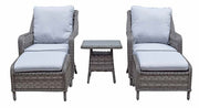 Mia Lounge Garden Set - Grey