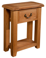 Somerset Oak 1 Drawer Console Table