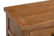 Dorset Rustic Oak 2 Drawer Coffee Table