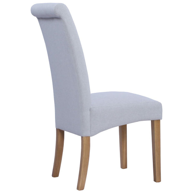 Wesbury Rollback Fabric Chair in Light Grey