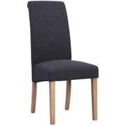 Wesbury Rollback Fabric Chair in Dark Grey