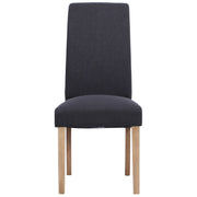 Wesbury Rollback Fabric Chair in Dark Grey