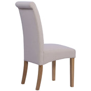 Wesbury Rollback Fabric Chair in Beige